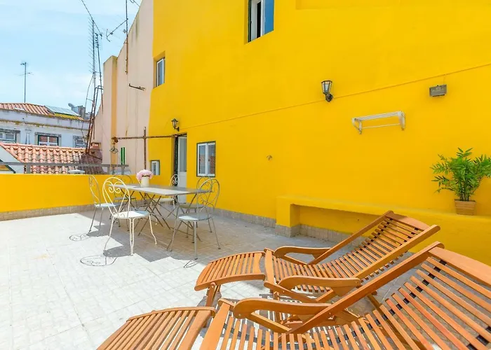 דירה Alfama, Bright And Spacious With Private Terrace, By Timecooler ליסבון